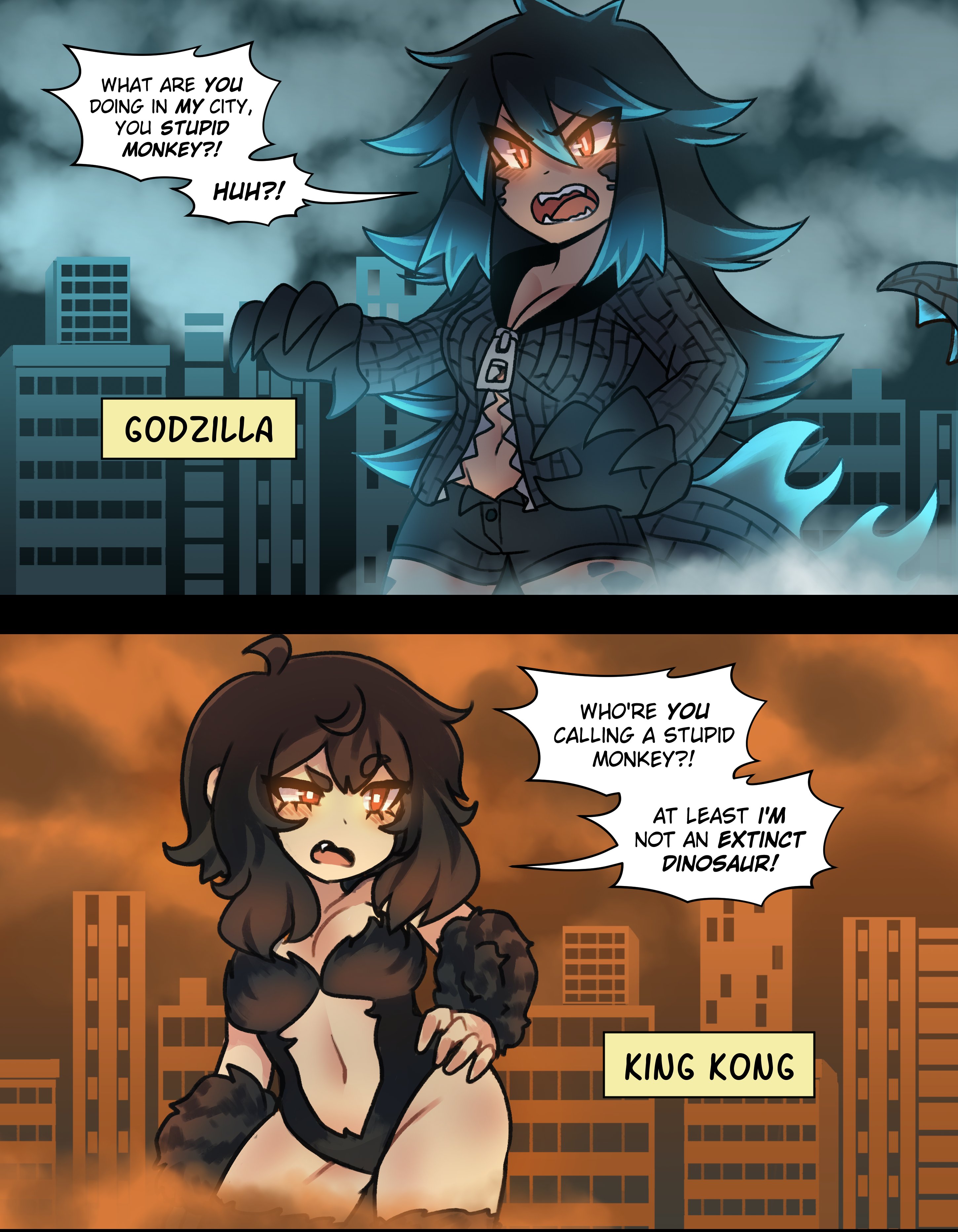 Meme Girls - Chapter 88: Godzilla Vs. King Kong