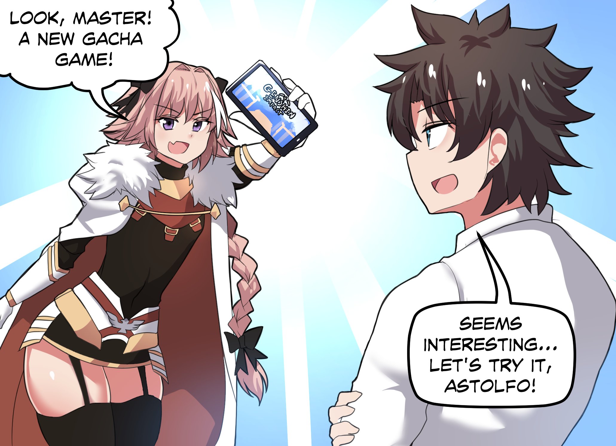 Meme Girls - Chapter 77.1: Astolfo &Amp; Master Discover "Genshin Impact"!