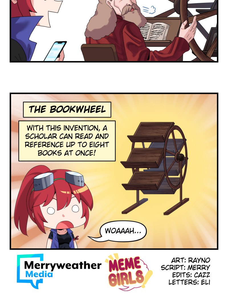 Meme Girls - Chapter 187: The Time Traveler And The Bookwheel