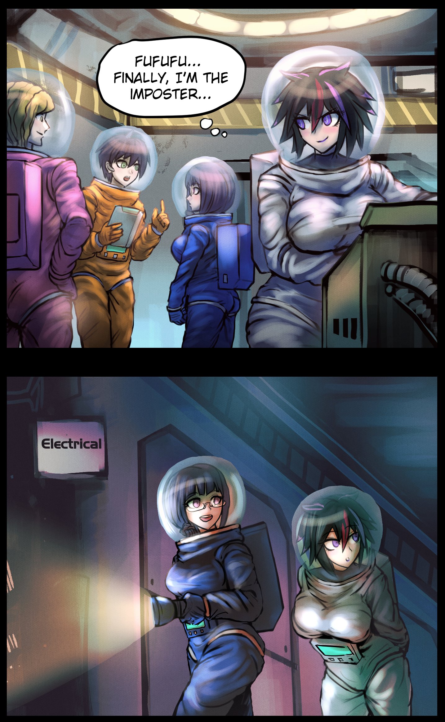 Meme Girls - Chapter 65.5: Danganronpa X Among Us (Art By Minsterphamduke)