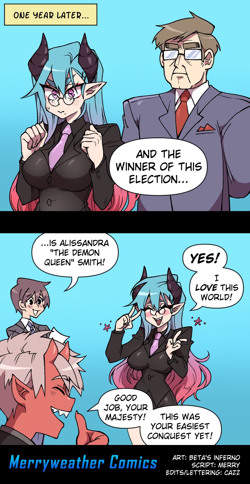 Meme Girls - Chapter 93.1: The Demon Queen Conquers Earth