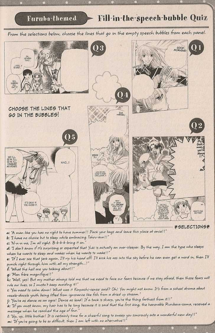 Fruits Basket - Vol.cat Chapter 200.5 : Fan Book - Cat Chapter 5  End