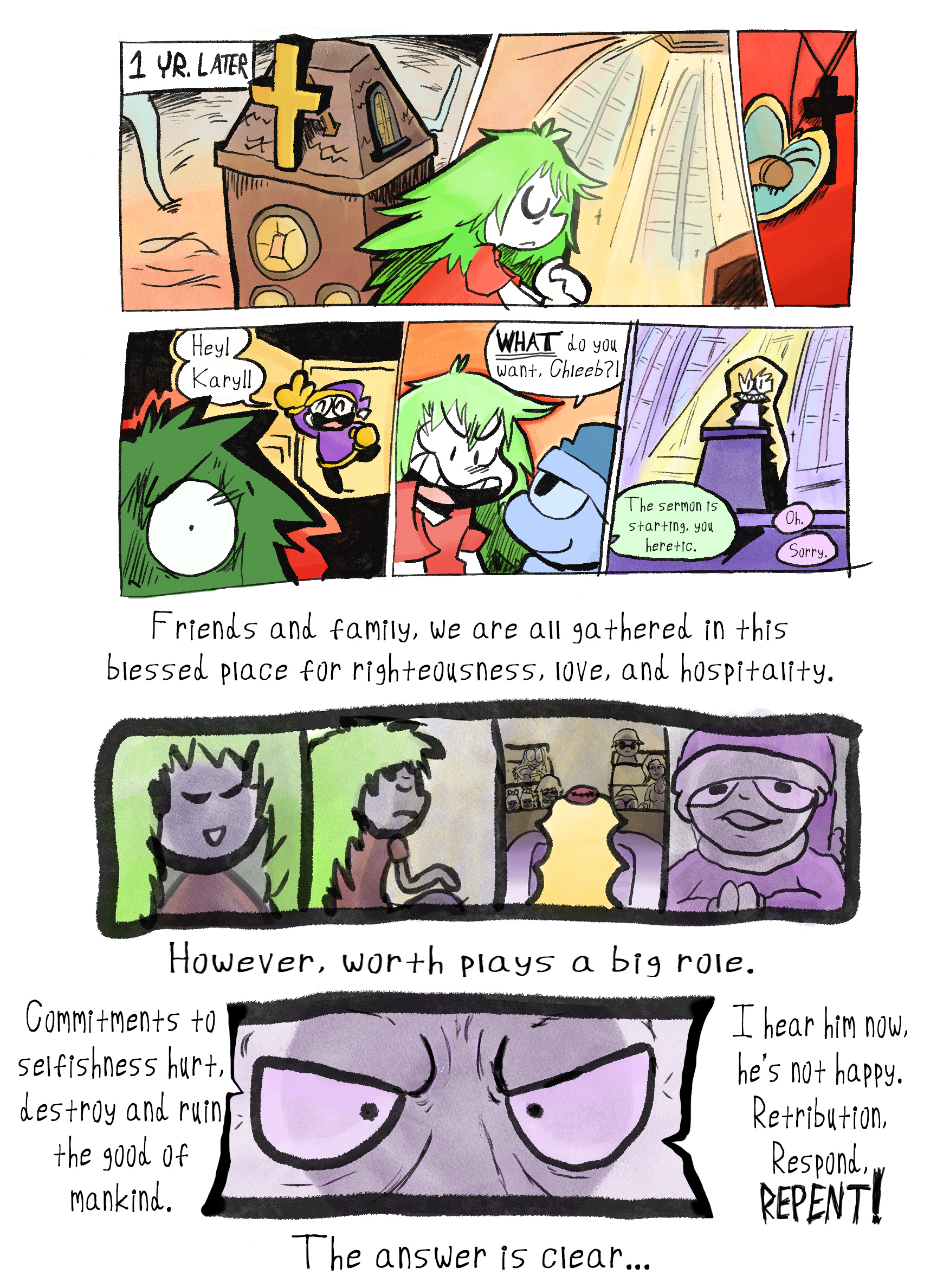 Tirkom - Vol.1 Chapter 16.7: Collaborative Improv Comic Two: Chleeb's Greatest Sin