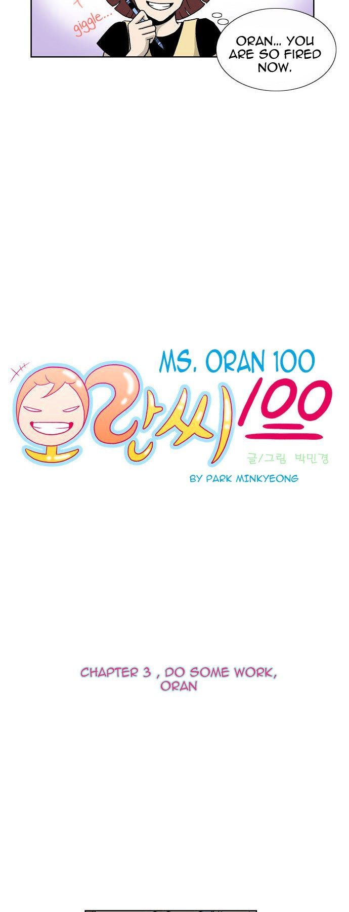 Ms Oran 100 - Chapter 3 : Do Some Work, Oran