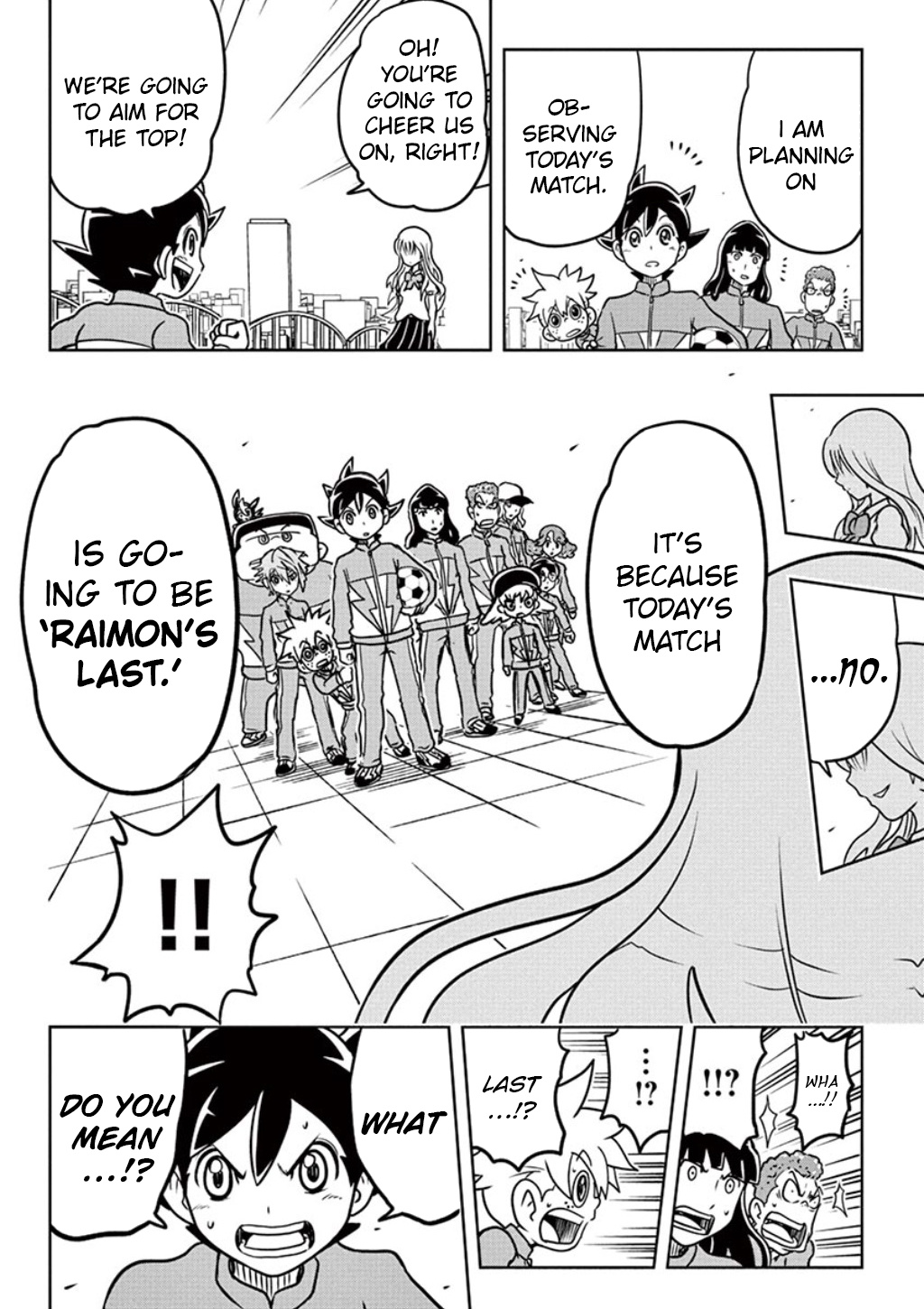 Inazuma Eleven: Ares No Tenbin - Vol.1 Chapter 1: The Raimon Soccer Club Faces A Threat Of Demise!?