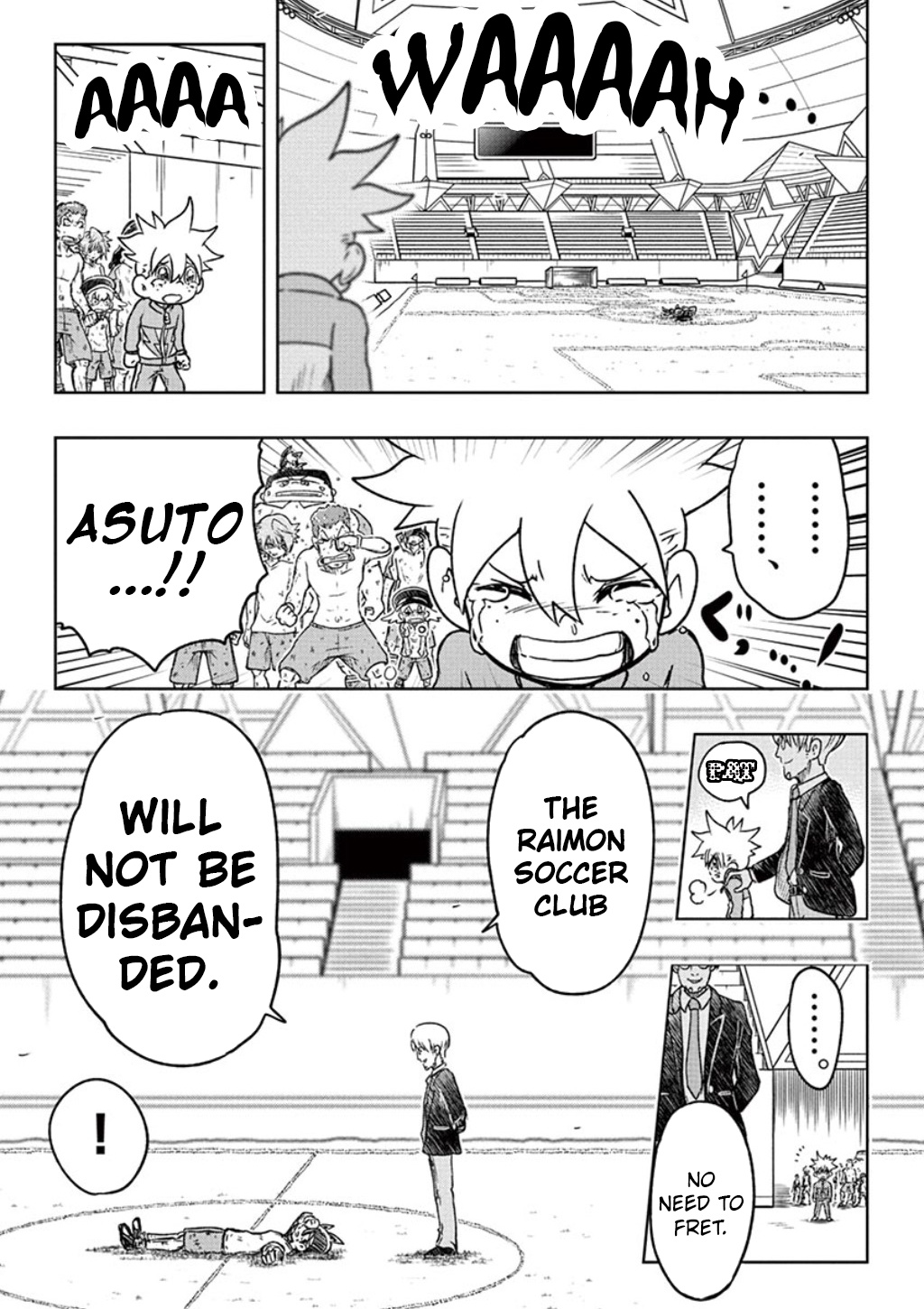 Inazuma Eleven: Ares No Tenbin - Vol.1 Chapter 2: A Decisive Battle With The Fate Of The Club On The Line!