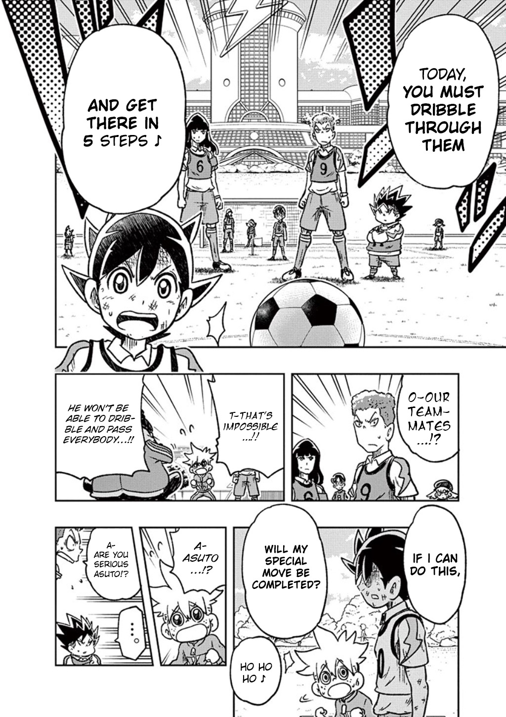 Inazuma Eleven: Ares No Tenbin - Vol.1 Chapter 3: Master The Special Move! Inabikari Dash!!