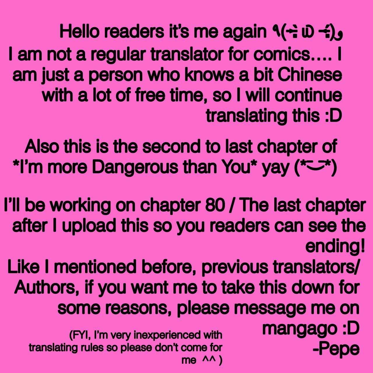 I'm More Dangerous Than You - Chapter 79