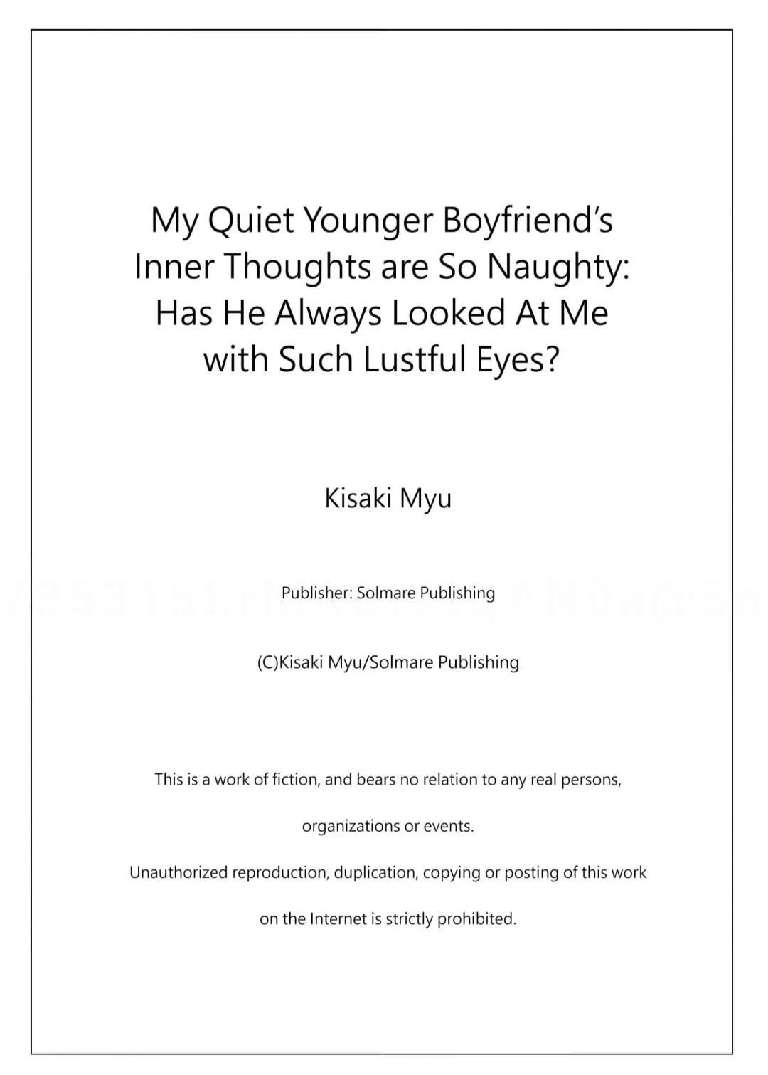 My Quiet Younger Boyfriend’s Inner Thoughts Are So Naughty: Has He Always Looked At Me With Such Lustful Eyes? - Chapter 2