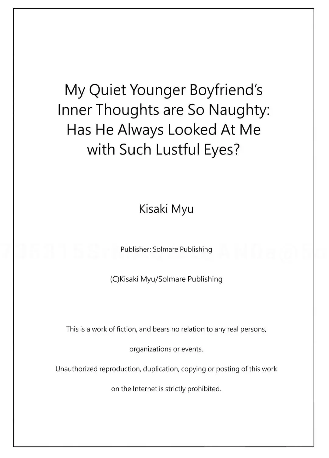 My Quiet Younger Boyfriend’s Inner Thoughts Are So Naughty: Has He Always Looked At Me With Such Lustful Eyes? - Chapter 6