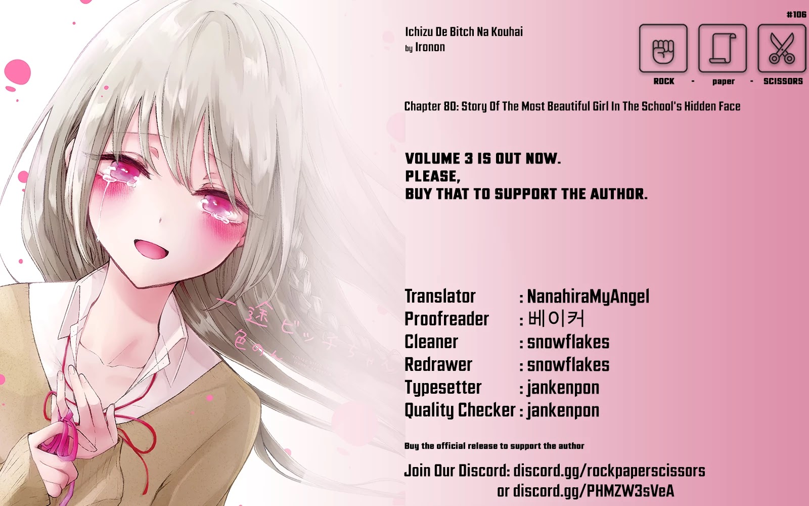 Ichizu De Bitch Na Kouhai - Chapter 80: Story Of The Most Beautiful Girl In The School's Hidden Face