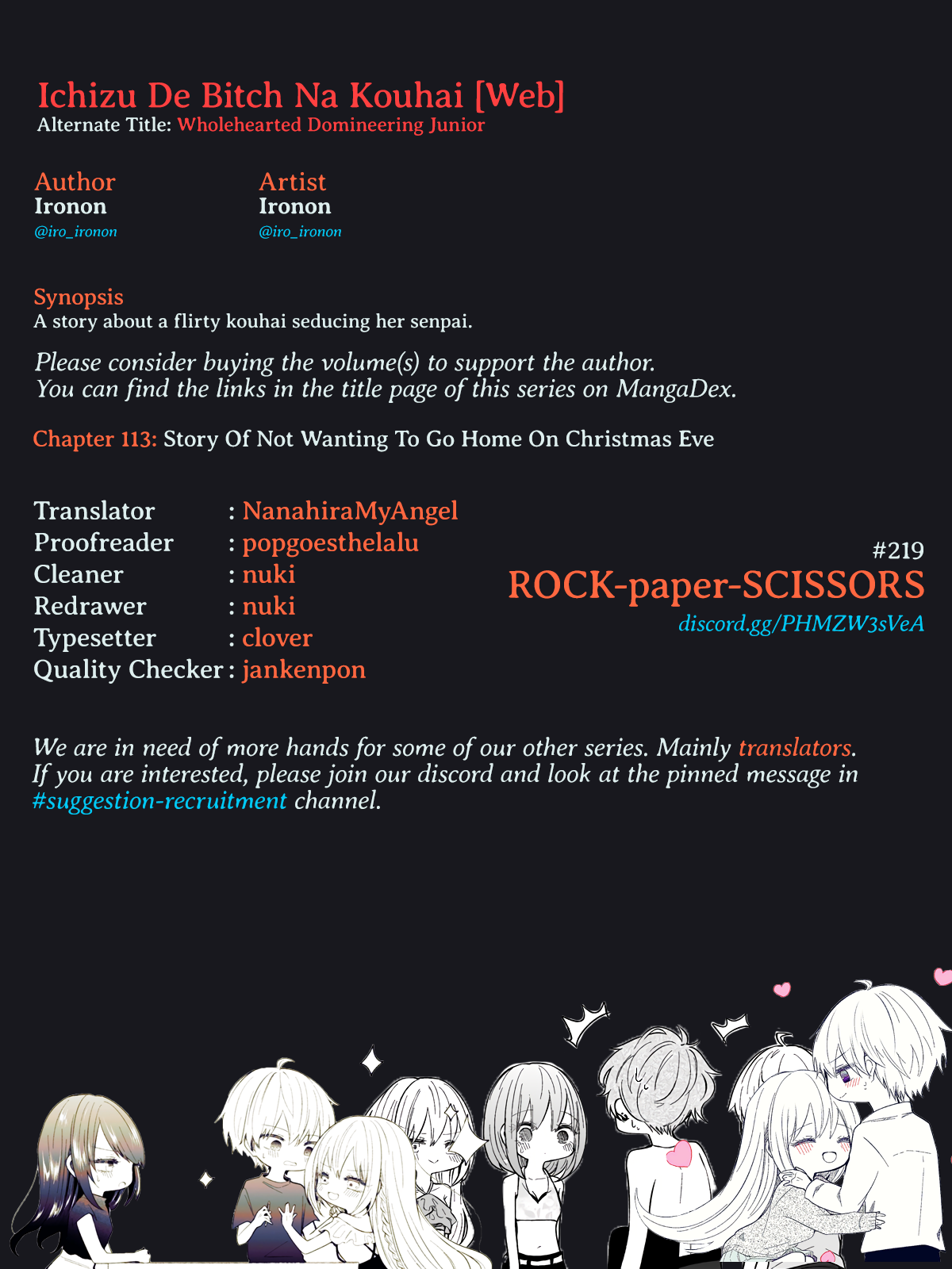 Ichizu De Bitch Na Kouhai - Chapter 113: Story Of Not Wanting To Go Home On Christmas Eve