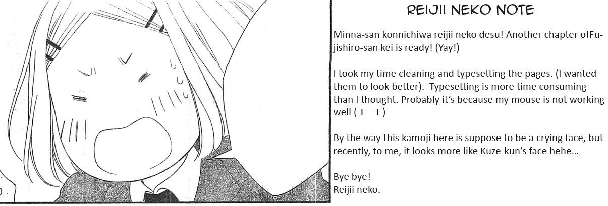 Fujishiro-San Kei - Chapter 9 : "I Don't Hate Her. That's Why I Want To Be Mean To Her."