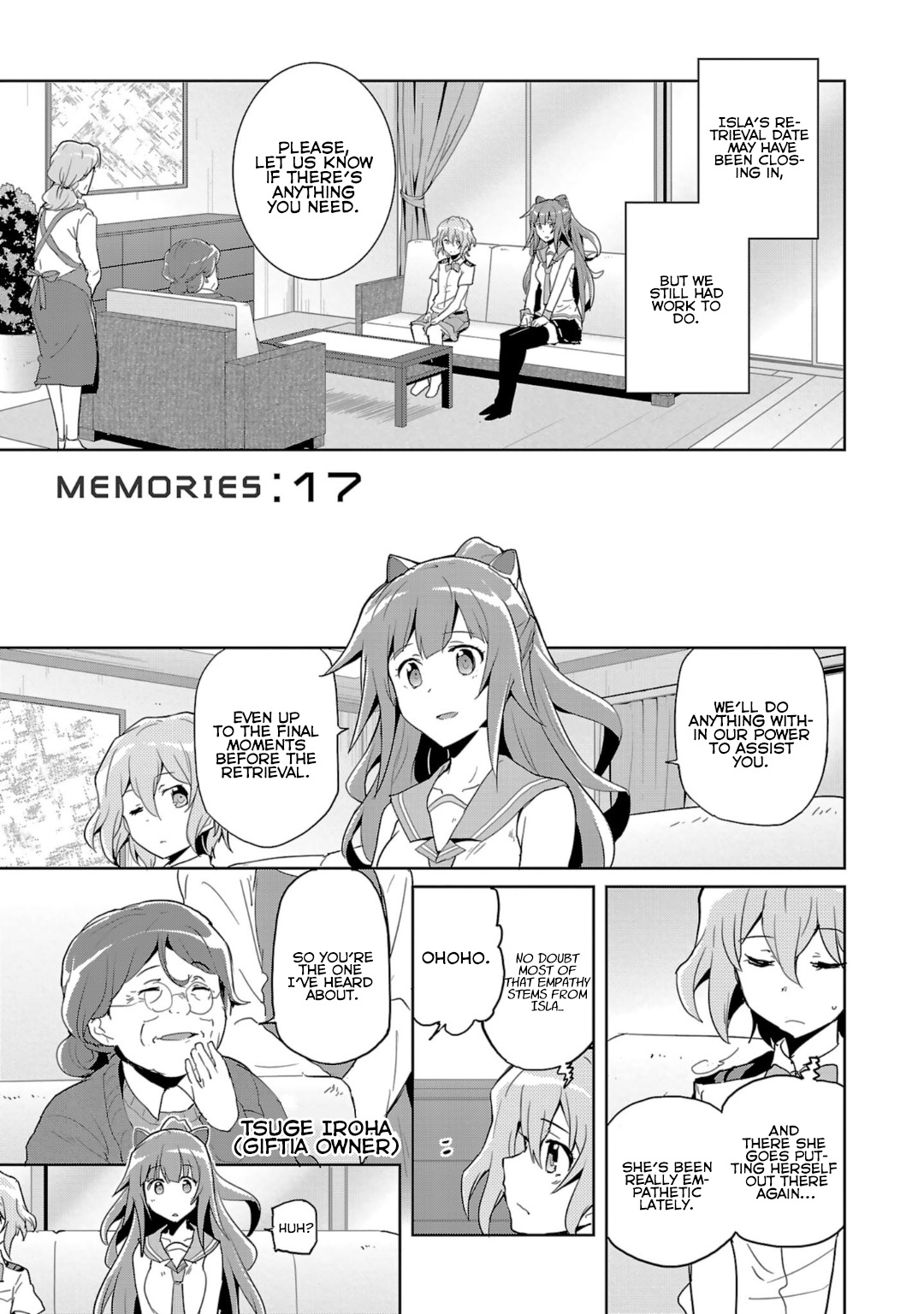 Plastic Memories - Say To Good-Bye - Vol.3 Chapter 17: Memories: 17