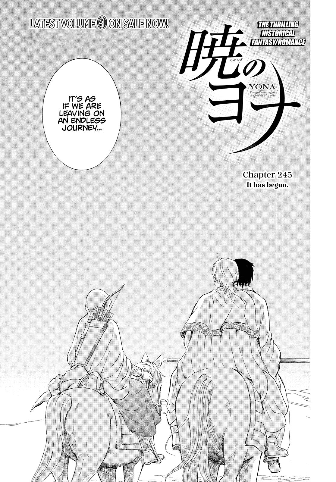 Akatsuki No Yona - Chapter 245: It Has Begun