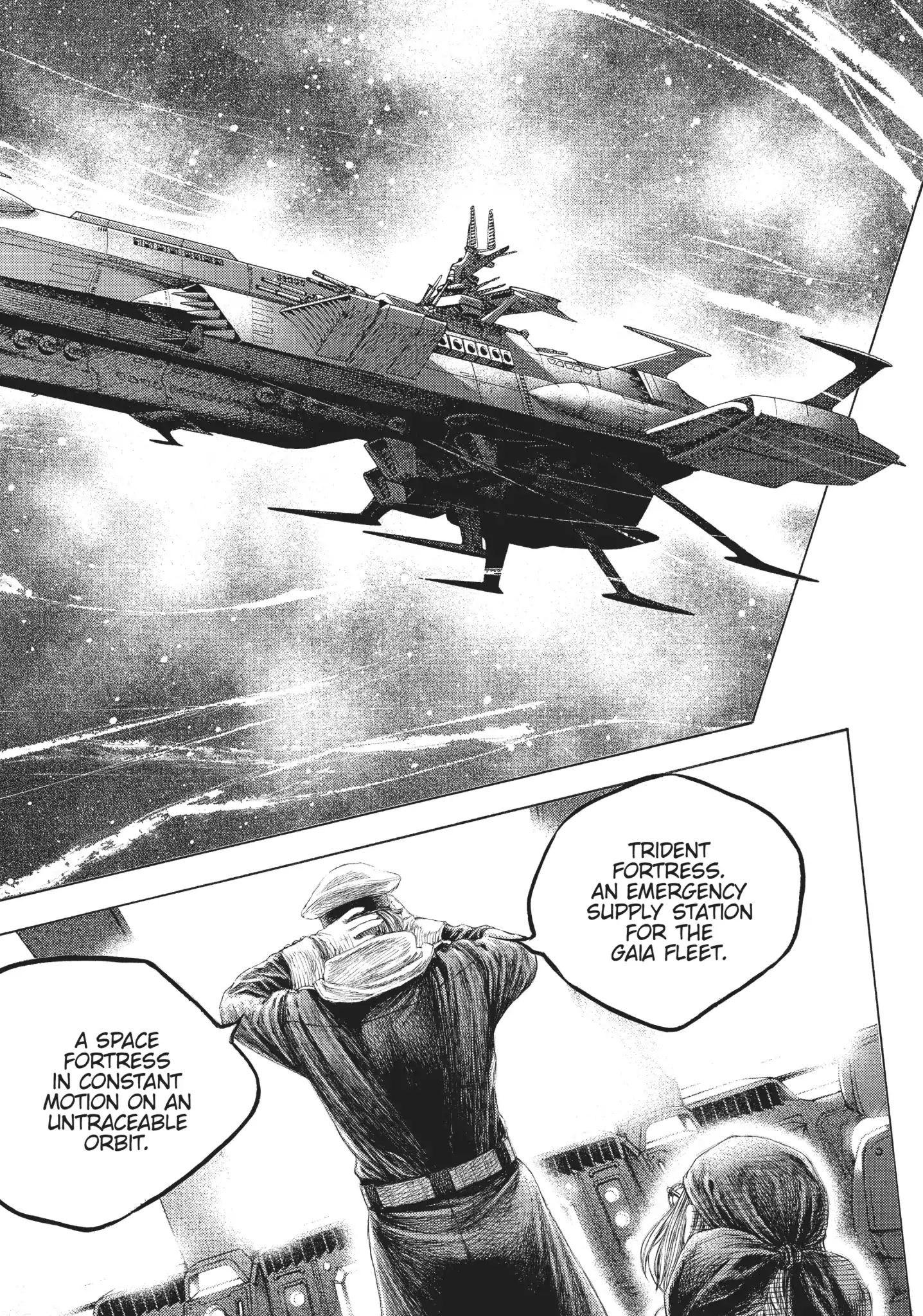 Captain Harlock: Dimensional Voyage - Vol.10 Chapter 48: Trident Fortress