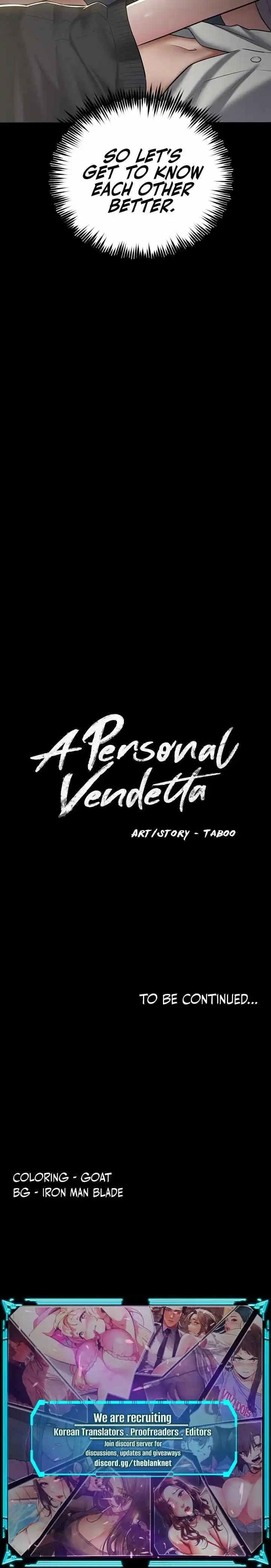 A Personal Vendetta - Chapter 1