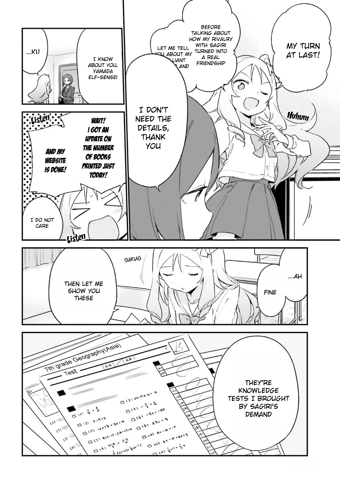 Ero Manga Sensei - Chapter 64: Sagiri's First Day Of School (7)