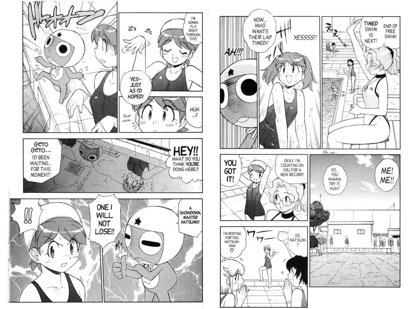 Keroro Gunsou - Vol.6 Chapter 48 : Water Battle: Natsumi Vs. Frog!!