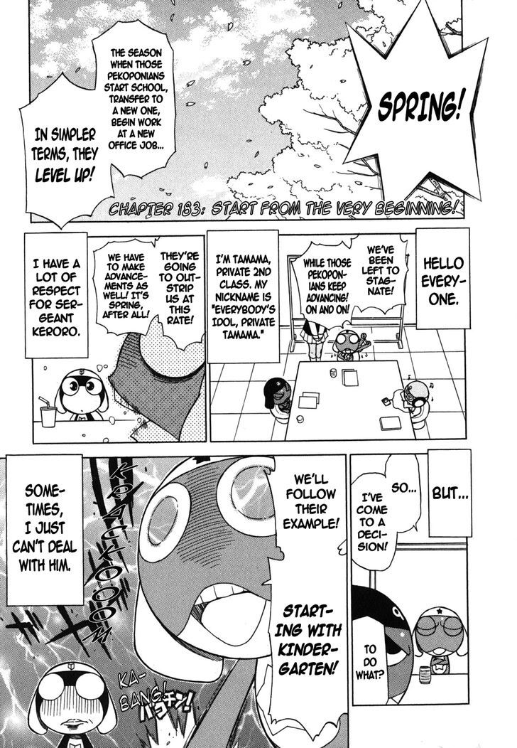 Keroro Gunsou - Vol.22 Chapter 183 : Start From The Very Beginning!