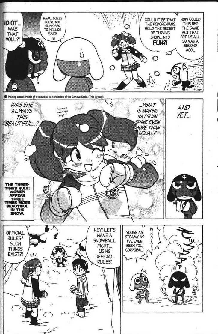 Keroro Gunsou - Vol.4 Chapter 32 : To The Death! The First Snowball Fight