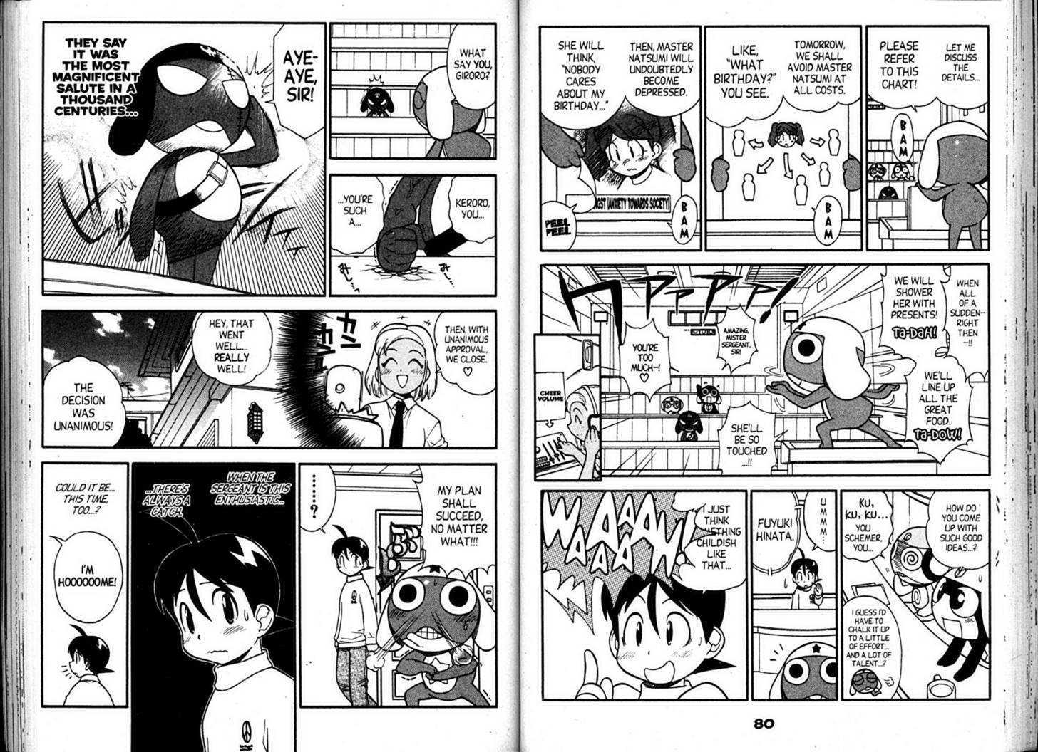 Keroro Gunsou - Vol.5 Chapter 41 : Birthday Blitz!!