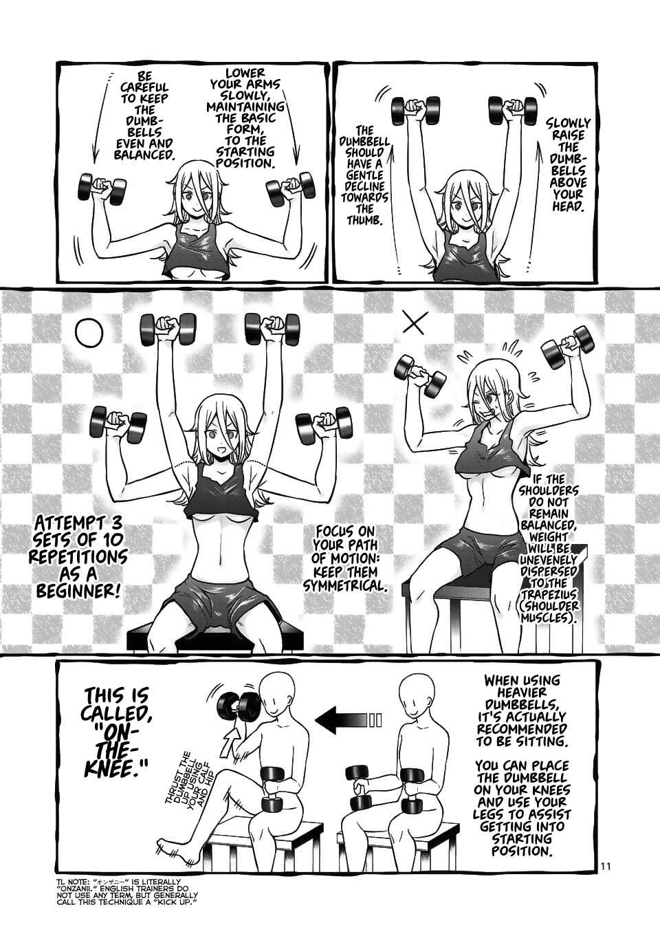 Danberu Nan Kiro Moteru? - Vol.8 Chapter 68: Dumbbell Shoulder Press