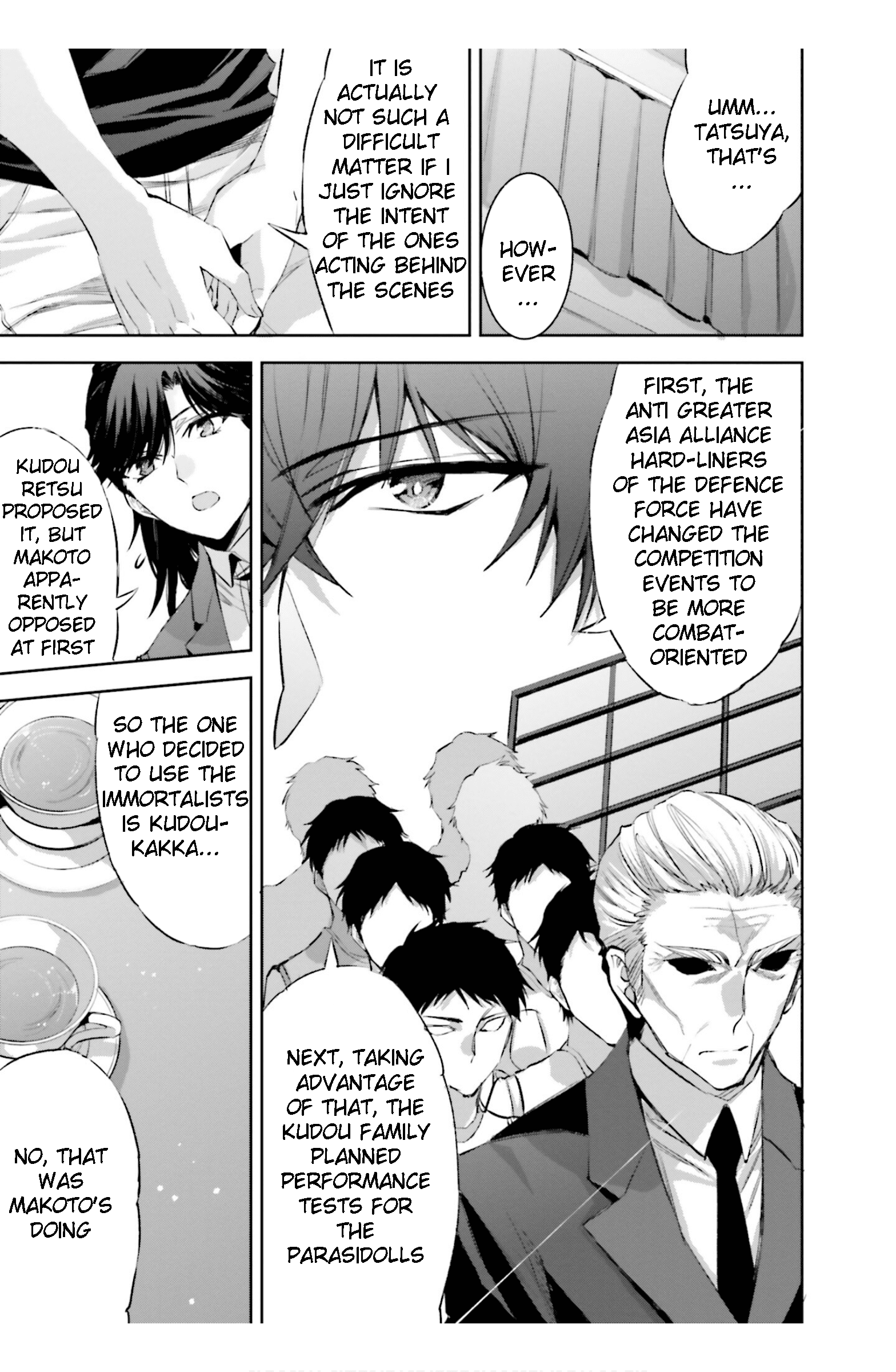 Mahouka Koukou No Rettousei - Steeplechase-Hen - Vol.3 Chapter 17: Kokonokame, Tookame, Yoru - Day Nine, Day Ten, Night