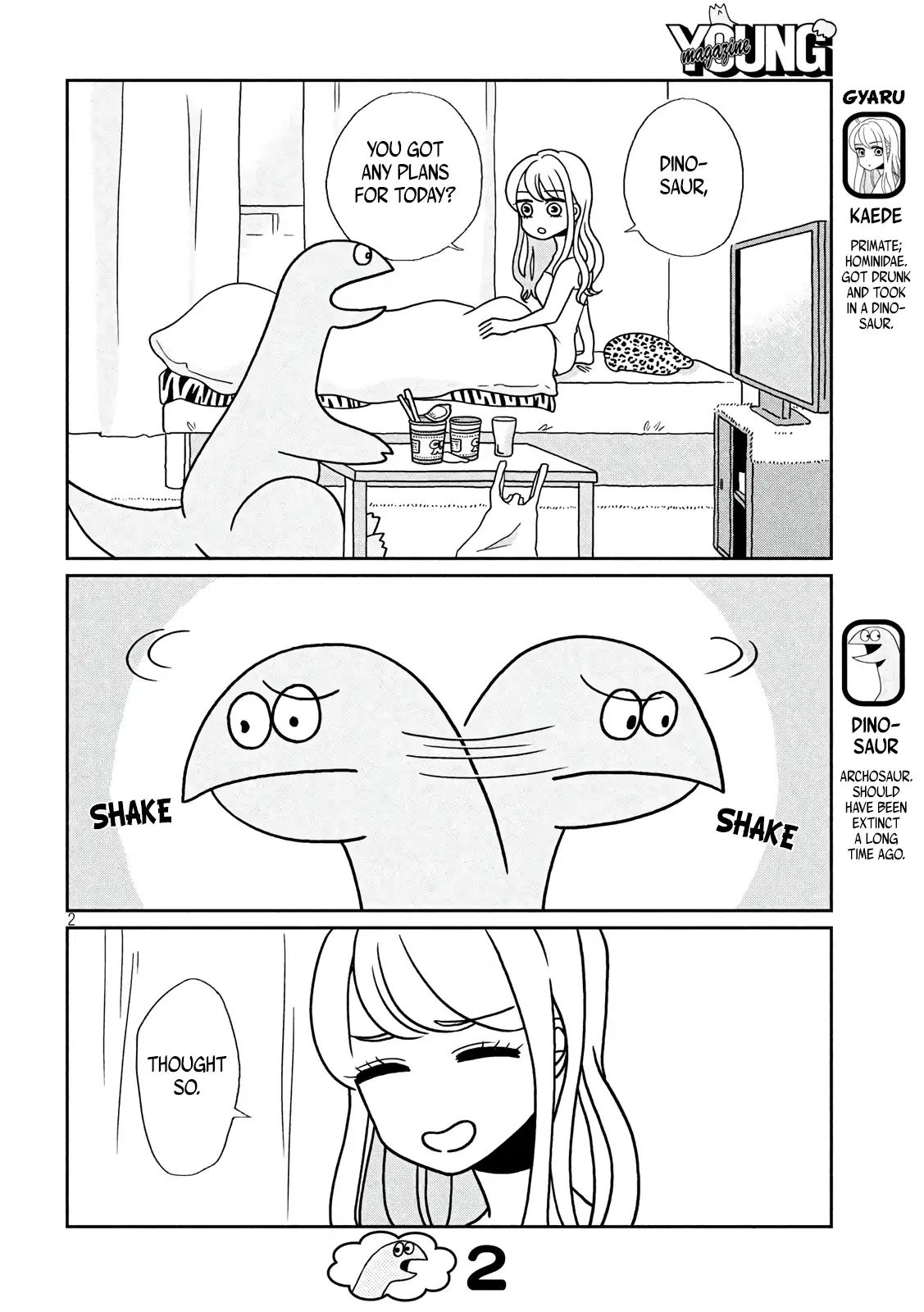 Gyaru And Dinosaur - Vol.1 Chapter 2: There S A Cat