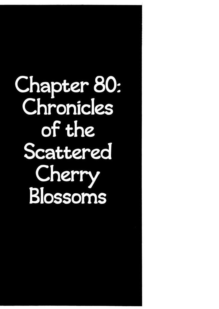 Sabu To Ichi Torimonohikae - Vol.13 Chapter 80 : Chapter Of The Scattered Cherry Blossoms