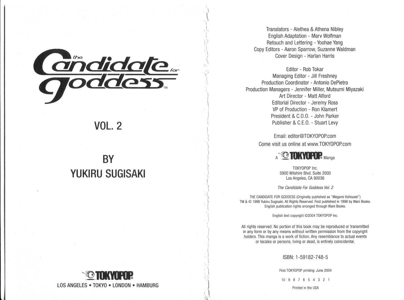 Candidate For Goddess - Vol.2 Chapter 5 : 5 No.88  6 Weak Point  7 Heaven Knows  8 There S No Limit  9...