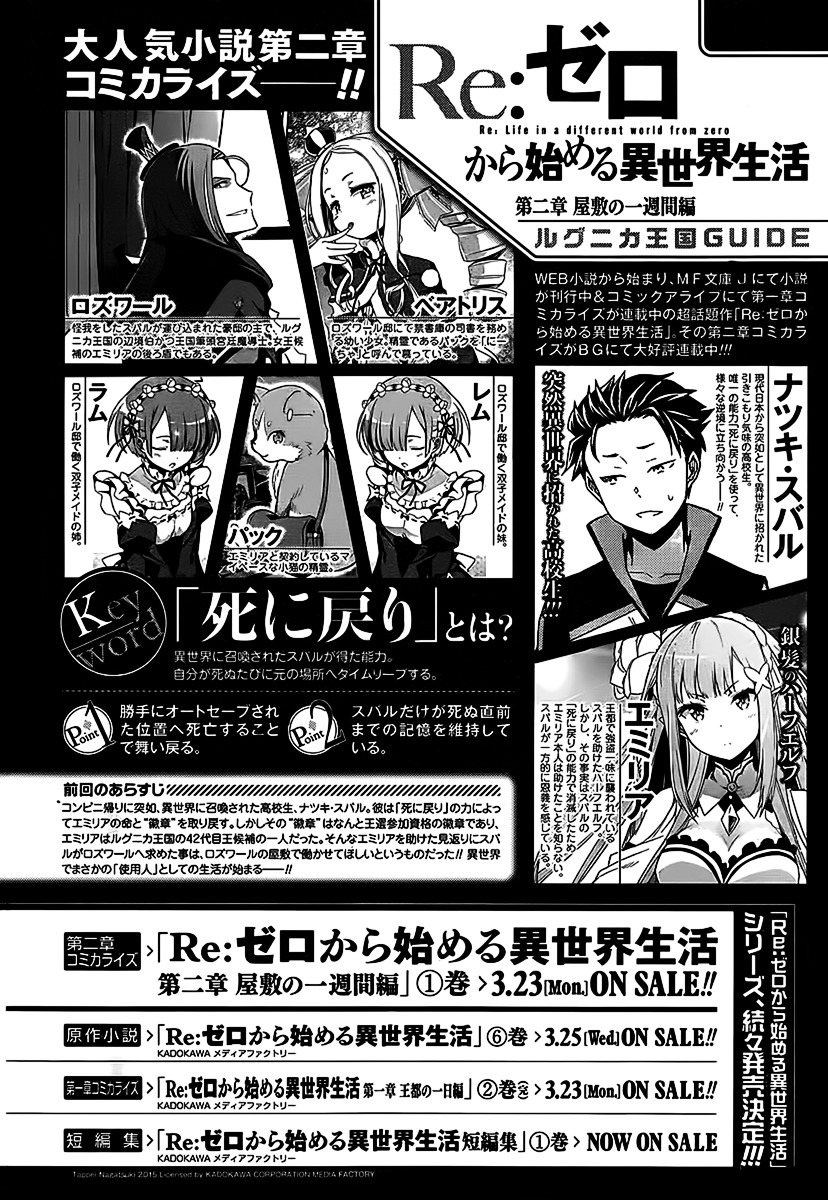 Re:zero Kara Hajimeru Isekai Seikatsu - Dainishou - Yashiki No Shuukan Hen - Chapter 4