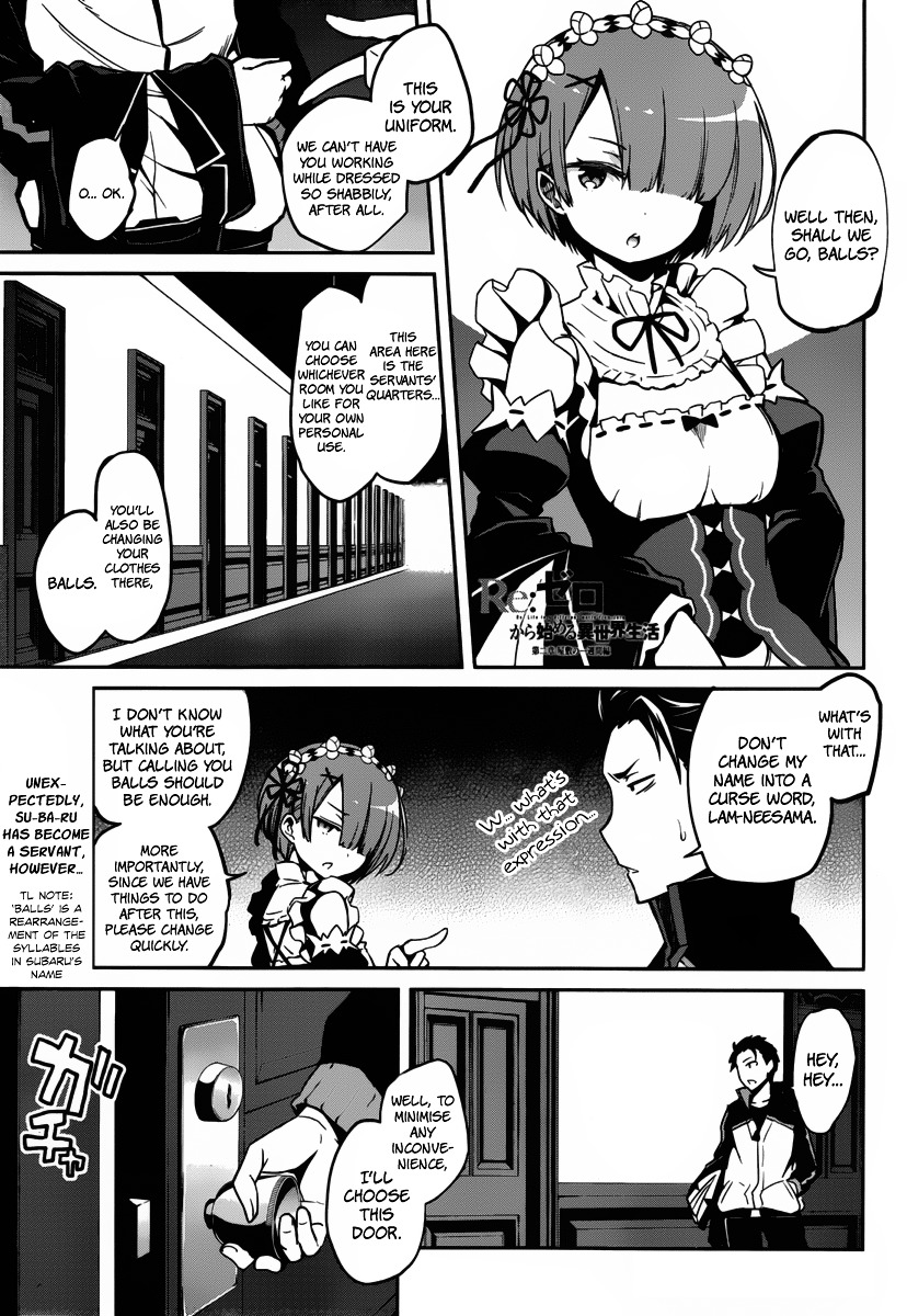 Re:zero Kara Hajimeru Isekai Seikatsu - Dainishou - Yashiki No Shuukan Hen - Chapter 3