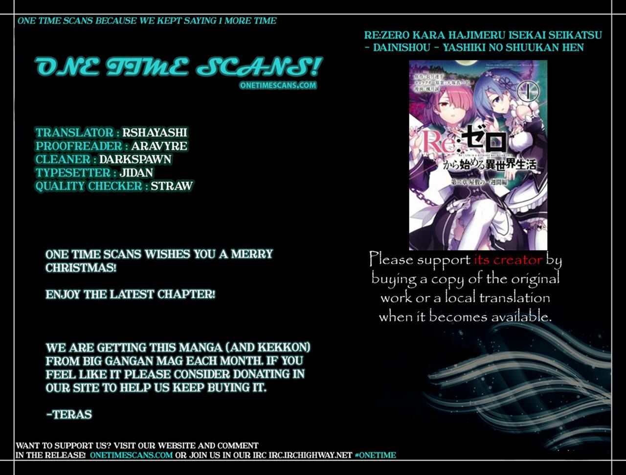 Re:zero Kara Hajimeru Isekai Seikatsu - Dainishou - Yashiki No Shuukan Hen - Chapter 8