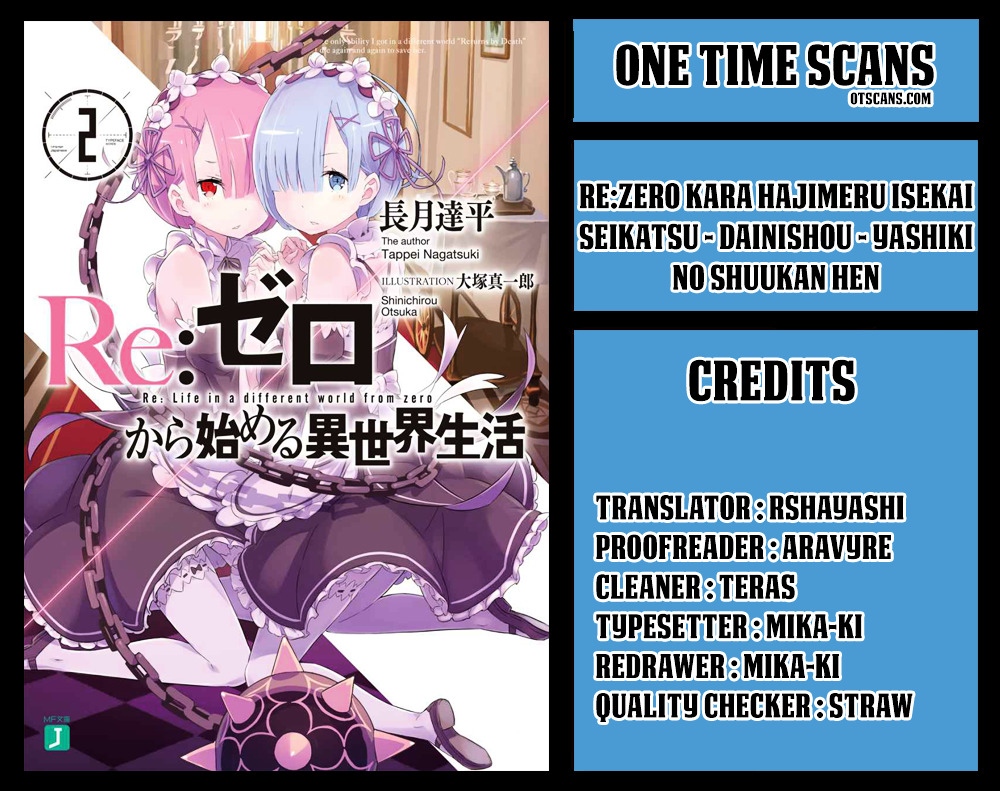 Re:zero Kara Hajimeru Isekai Seikatsu - Dainishou - Yashiki No Shuukan Hen - Chapter 19