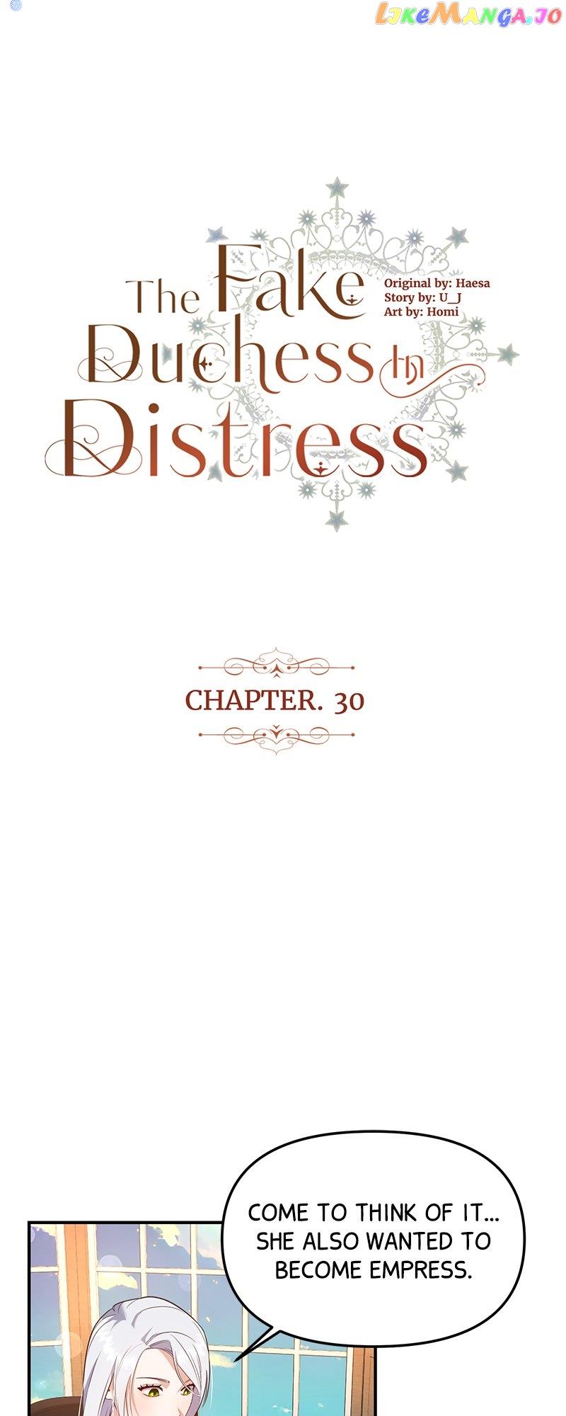 The Fake Duchess In Distresss - Chapter 30