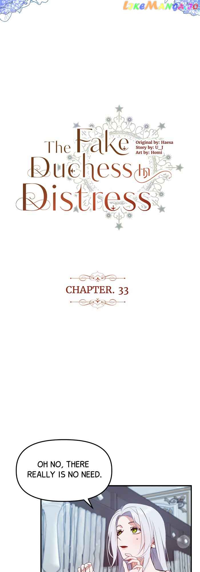 The Fake Duchess In Distresss - Chapter 33