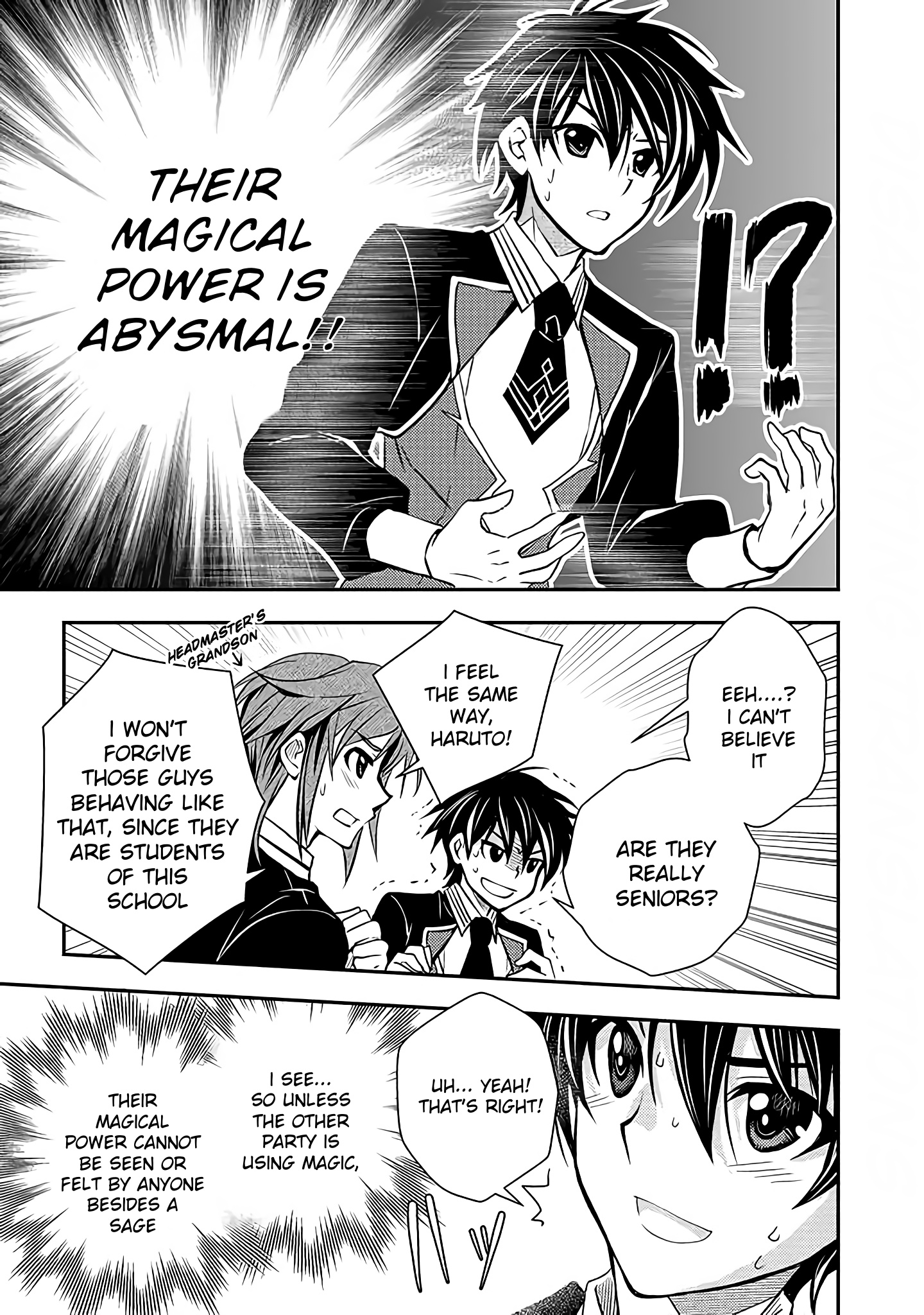 Level 1 No Saikyou Kenja ~Noroi De Sai Kakyuu Mahou Shika Tsukaenaikedo, Kami No Kanchigai De Mugen No Maryoku O Te Ni Ire Saikyou Ni~ - Chapter 12: Our Opponents Were The Guys We Met At The Entrance Ceremony