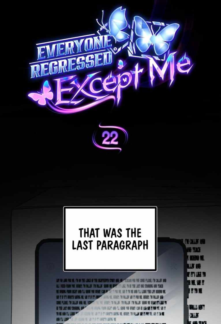 Everyone Regressed Except Me - Chapter 22