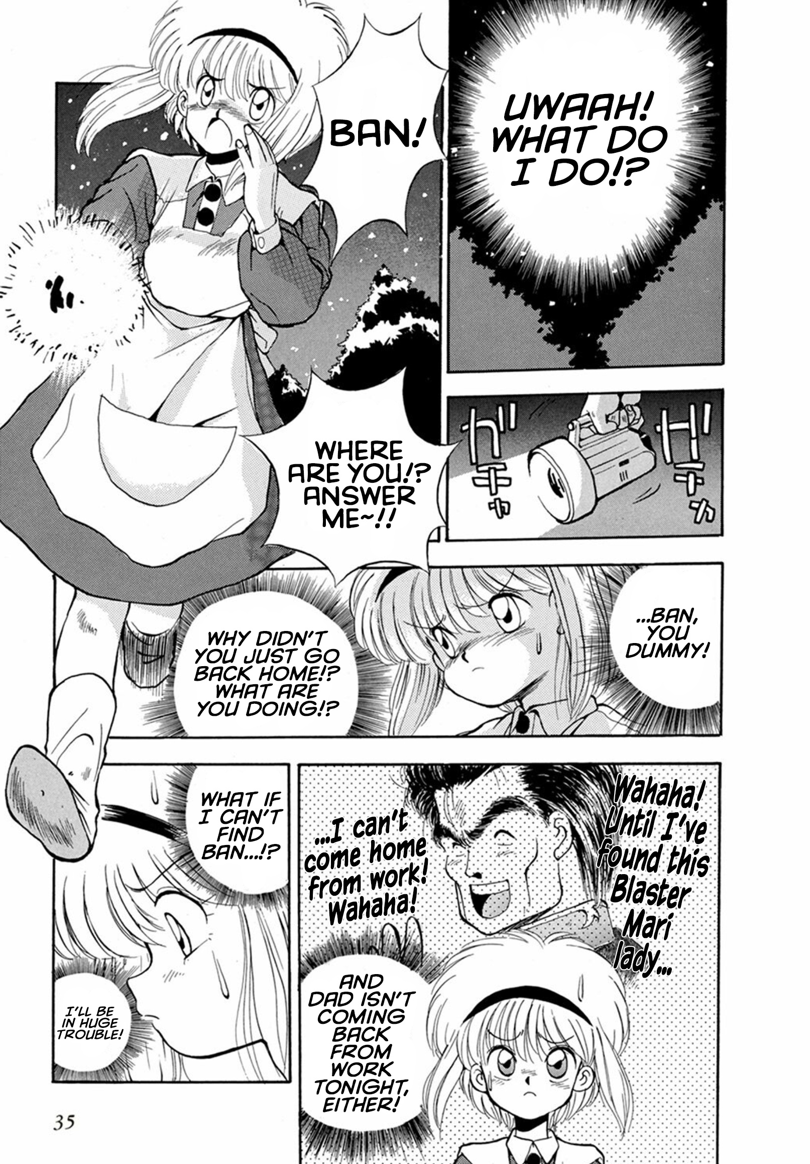 Magical Ensign Blaster Mari - Vol.1 Chapter 2: Don't Lose, Ban! You're A Little Zeon Fighter!!