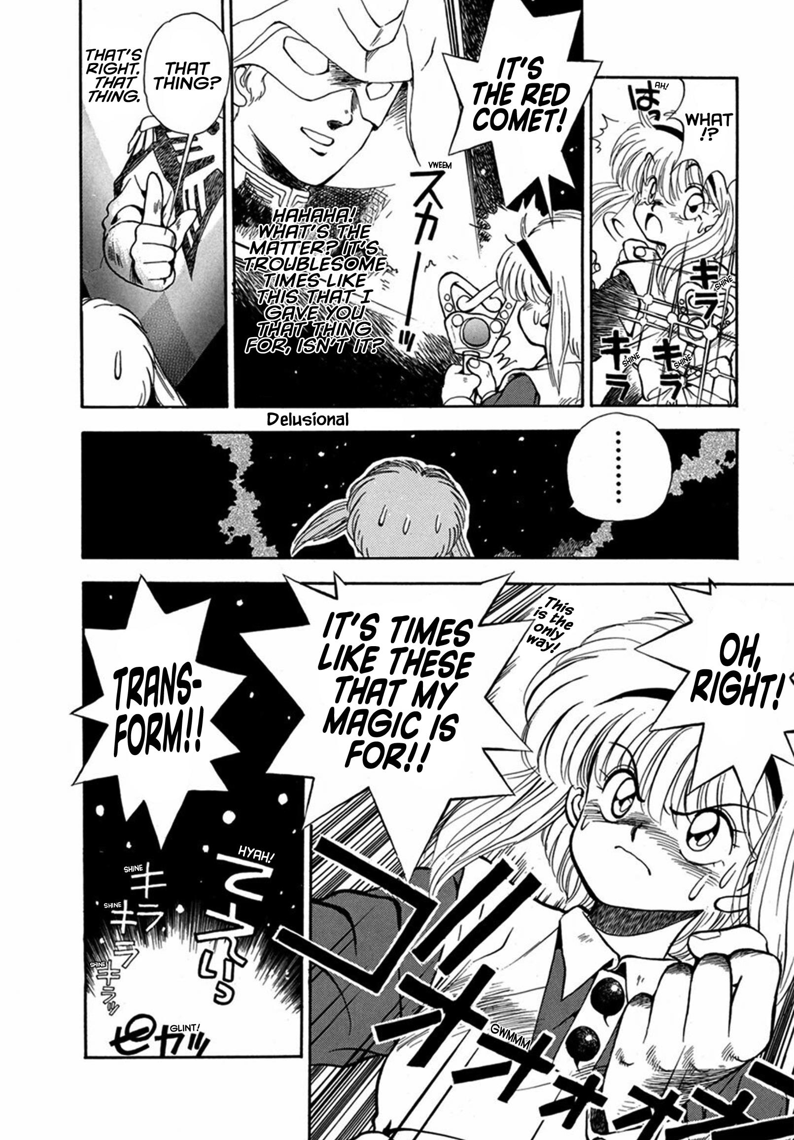 Magical Ensign Blaster Mari - Vol.1 Chapter 2: Don't Lose, Ban! You're A Little Zeon Fighter!!