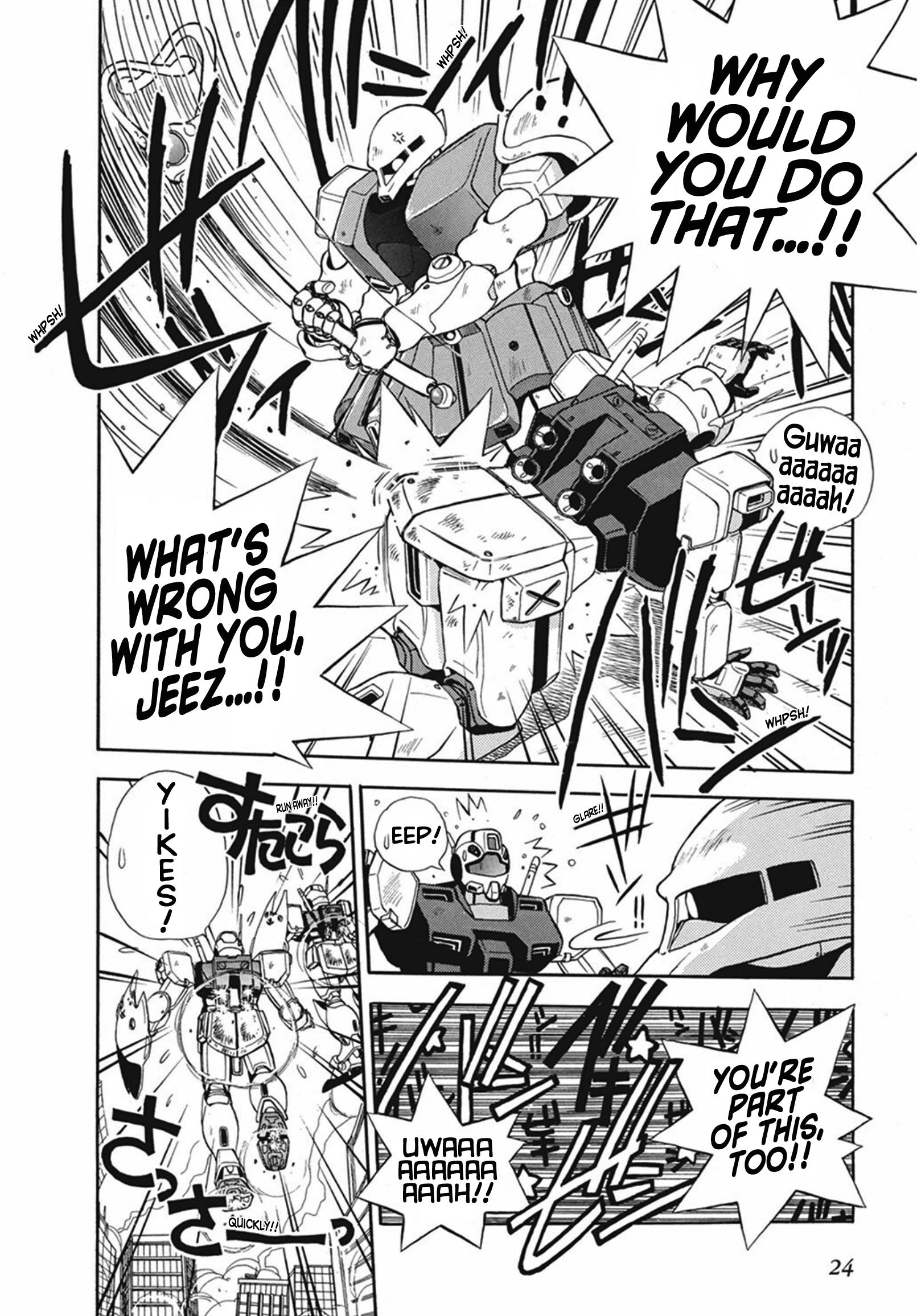 Magical Ensign Blaster Mari - Vol.1 Chapter 1: Magical Power!? I'm A Zeon Soldier!?