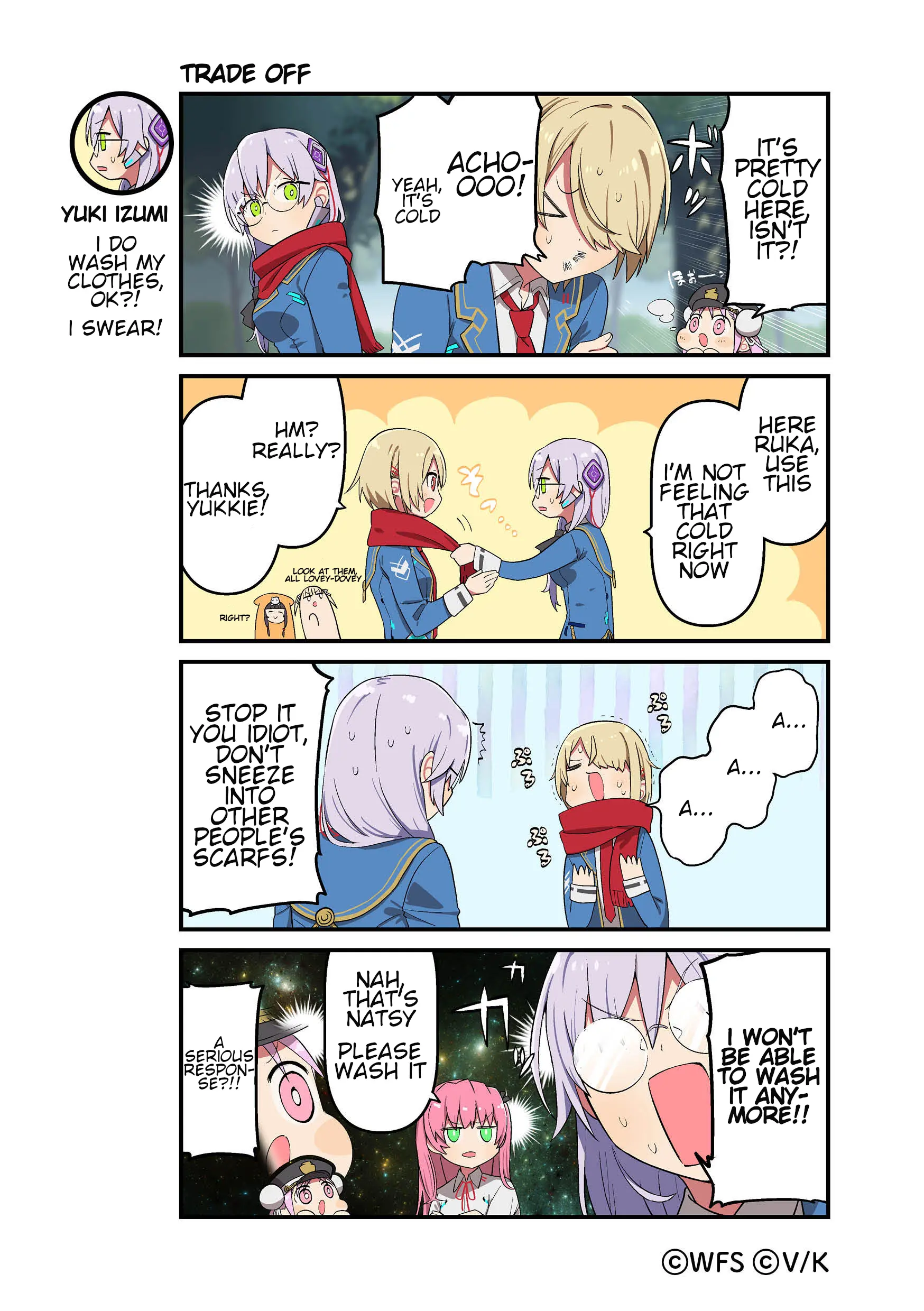 Heaven Burns Red Official 4-Koma - Chapter 143: Trade Off