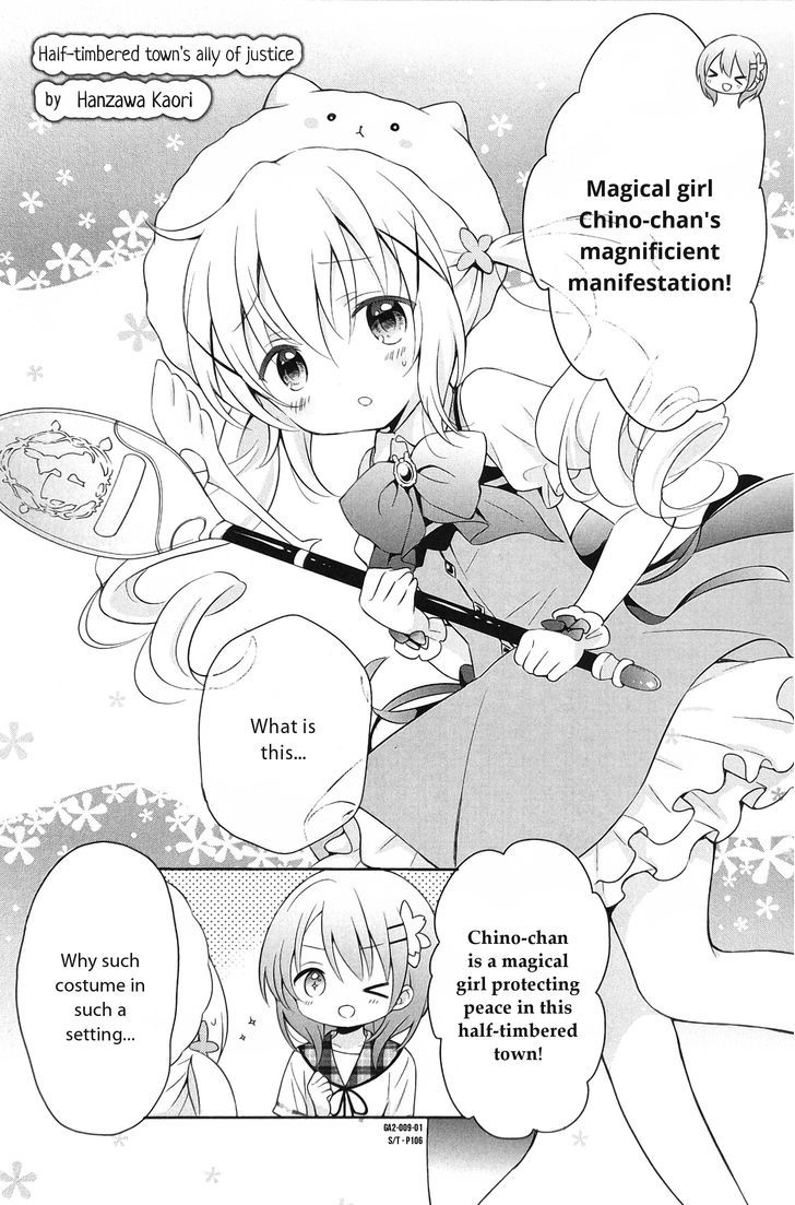 Gochuumon Wa Usagi Desu Ka? Anthology Comic - Vol.2 Chapter 16 : Half-Timbered Town's Ally Of Justice [By: Hanzawa Kaori]