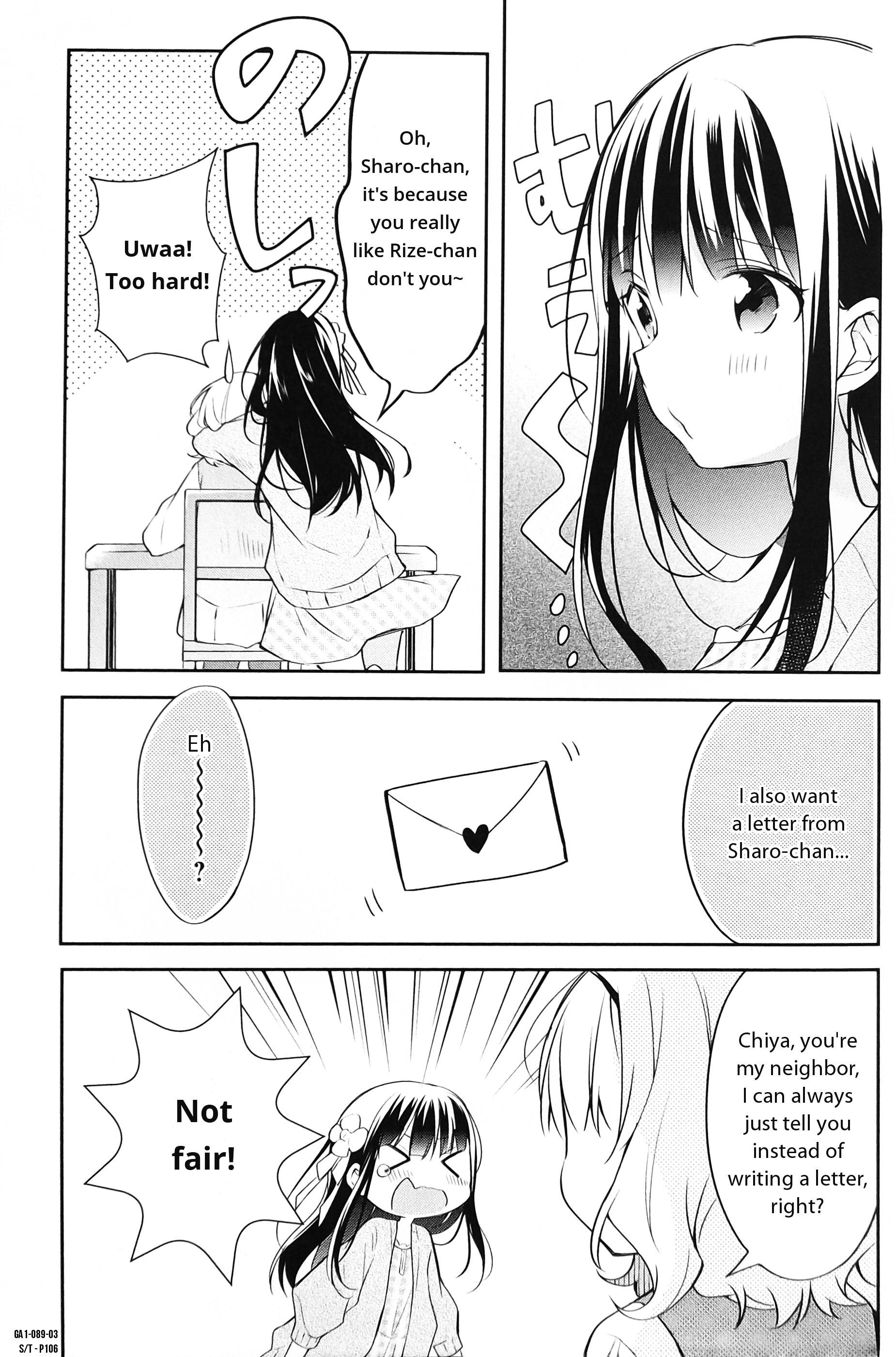 Gochuumon Wa Usagi Desu Ka? Anthology Comic - Vol.1 Chapter 12 : Dear Rabbit [By: Meno]