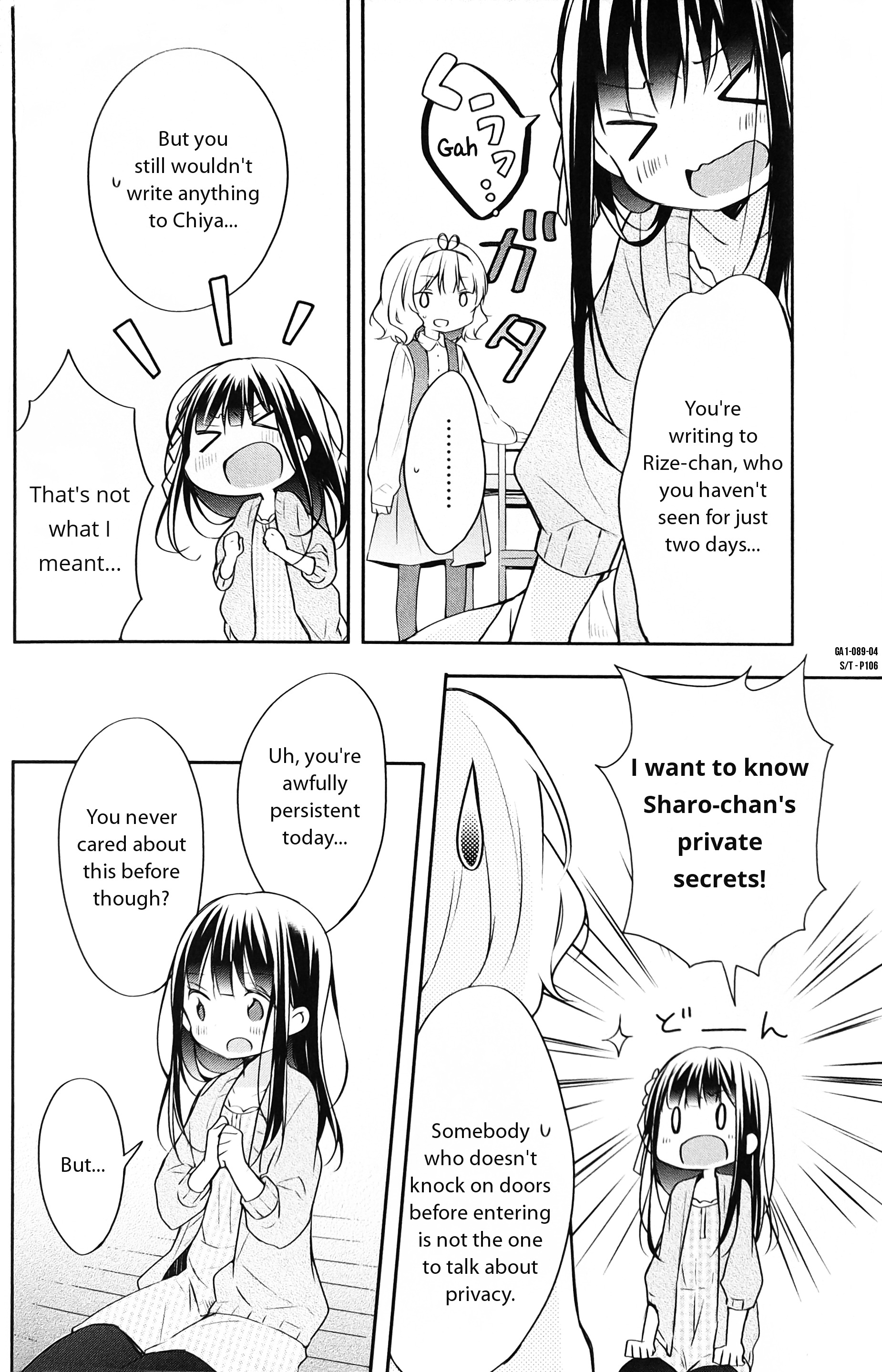 Gochuumon Wa Usagi Desu Ka? Anthology Comic - Vol.1 Chapter 12 : Dear Rabbit [By: Meno]