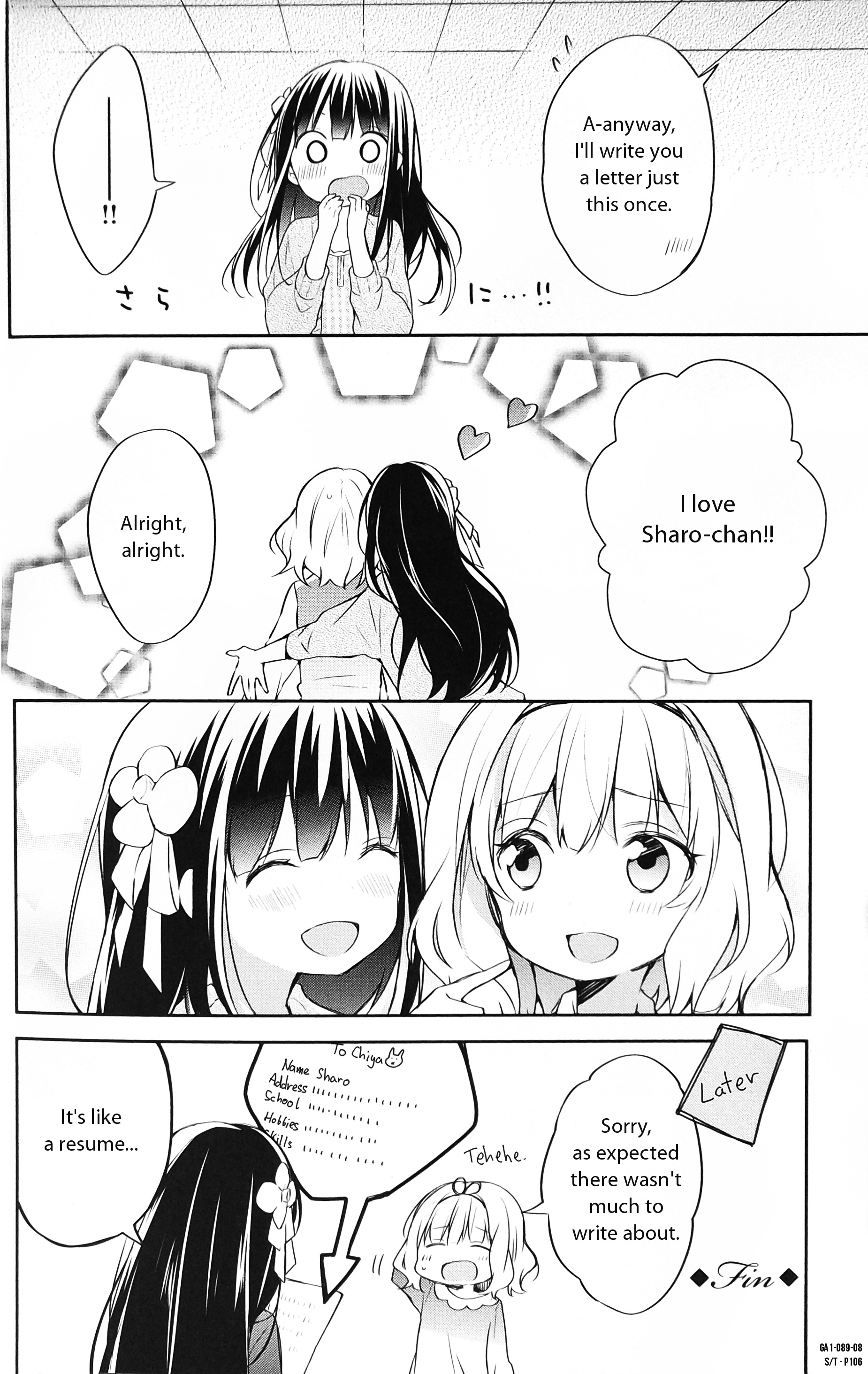 Gochuumon Wa Usagi Desu Ka? Anthology Comic - Vol.1 Chapter 12 : Dear Rabbit [By: Meno]