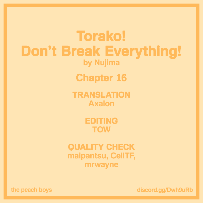 Torako, Anmari Kowashicha Damedayo - Vol.2 Chapter 16: Sanity And Uniforms