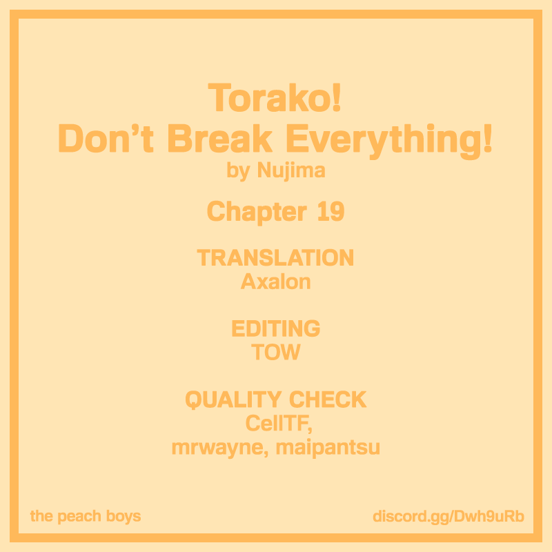 Torako, Anmari Kowashicha Damedayo - Vol.2 Chapter 19: A Place To Belong