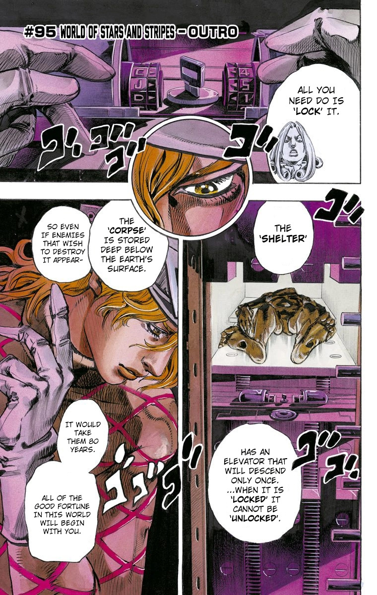 Jojo's Bizarre Adventure Part 7 - Steel Ball Run - Vol.24 Chapter 95: World Of Stars And Stripes - Outro